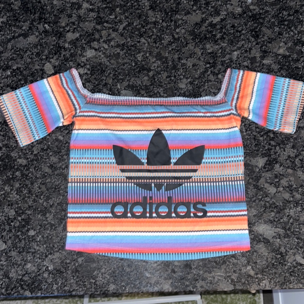 Adidas off the shoulder top